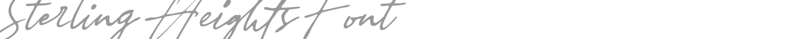 Sterling Heights font preview